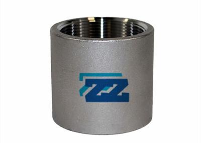 BSP Stainless Steel Threaded Coupling , 1 / 2 Inch 3000 LB Threaded Steel Pipe Fittings