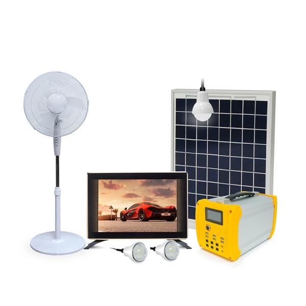 Sistema de iluminação solar do agregado familiar de 6 telefones, jogo da ampola de painel 50W solar