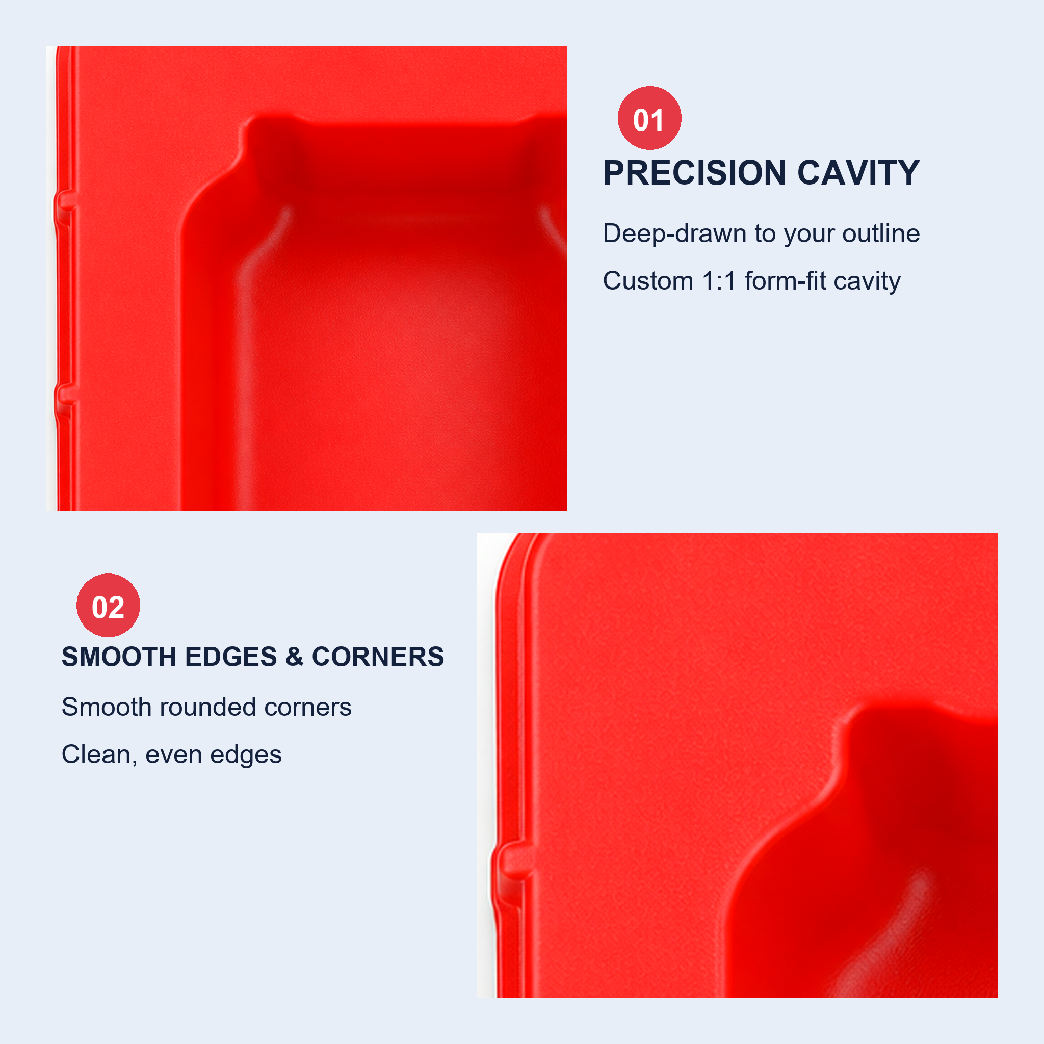 Plastic Box Blister Tray for Hardware Fitting Fasteners Storage Display Vacuum Forming Custom Packaging Wholesale Supply