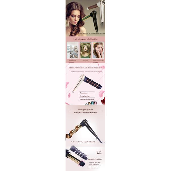 PTC Ceramic Styling Tools Professional intellingent Hair Curling Iron Electric Timer-setting Hair Curler Roller Curling