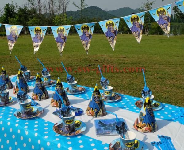 Batman Superhero Avengers Kids Birthday Party Decoration Set Party Supplies Baby Birthday Pack event party supplies