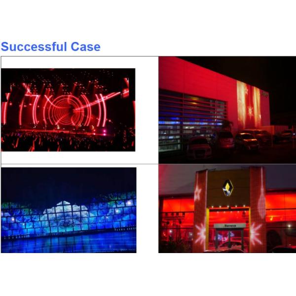 4000nits DMX512 привело гибкий экран 204W занавеса на открытом воздухе