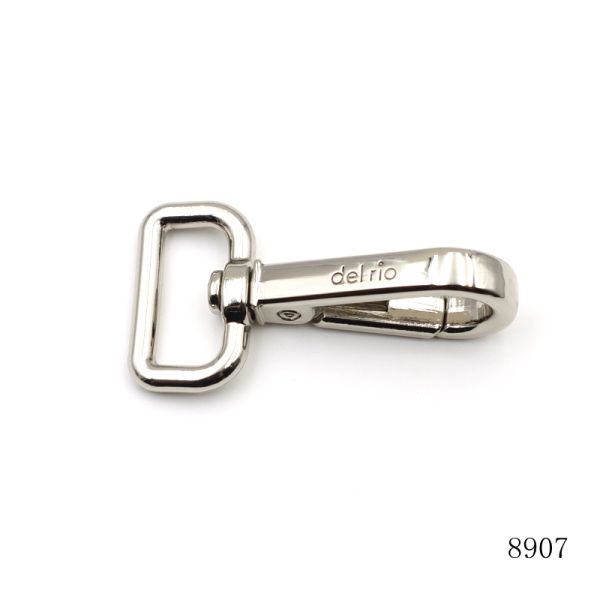 Custom Logo Engraved Swivel Snap Hook Nickel Swivel Hook For Handbag Hardware Accessories