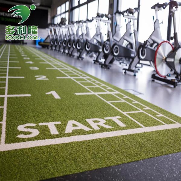 63000 Stitches/m2 Density Dorelom Artificial Grass for Interval Training Agility Type Sled Pulling GYM Turf