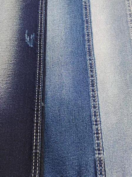 Weak Stretch  Cotton Polyester Dark Indigo Denim Fabric  JSD3037 9.6OZ