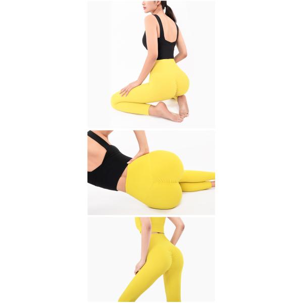 80% Nylon Yoga Leggings High Waist Four Way Stretchy RGS