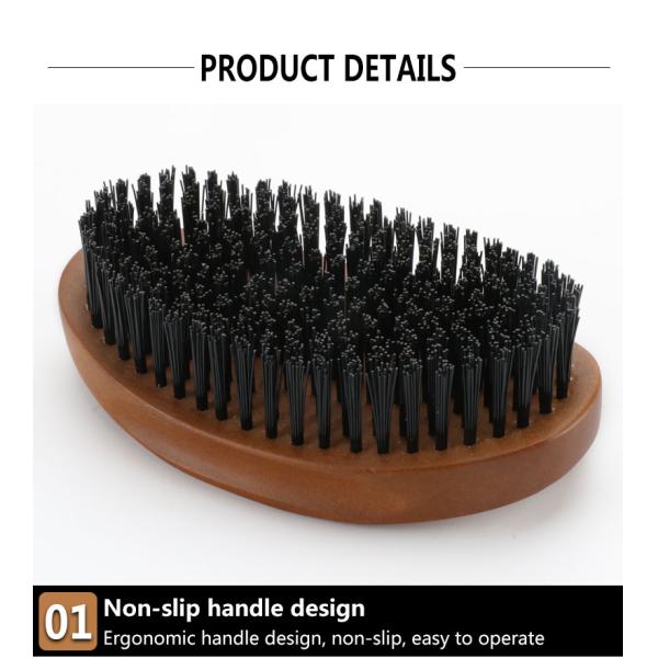 Расширение волос волновой кисти для 540 деревянной кривой ручки коричневого синтетического волокна нейлоновой кисти