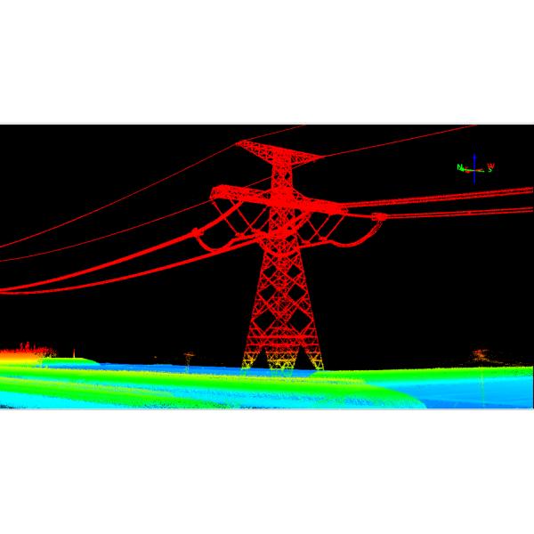 Система сканирования Geosun GS-260X PPK RTK Geosun GS-260X PPK LiDAR для осмотра линии электропередач 500 кВ