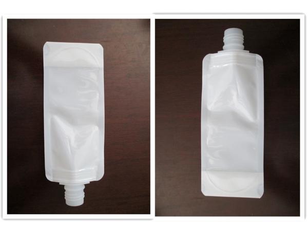 White Color Stand Up Pouch With Spout Customized Size QS / FDA Certificated