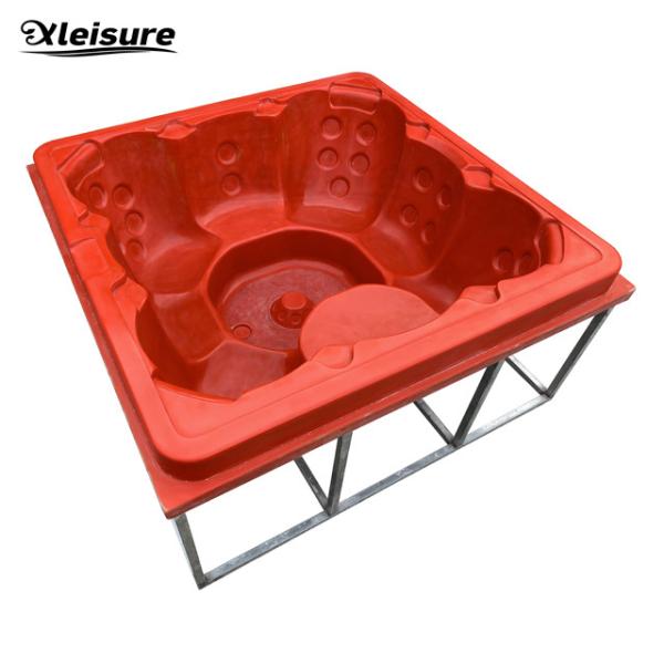 8-person todo-seater molde quadrado da banheira de hidromassagem para a banheira de hidromassagem madeira-ateada fogo, banheira de hidromassagem com queimador de madeira, banheira de hidromassagem com uma banheira do fogão