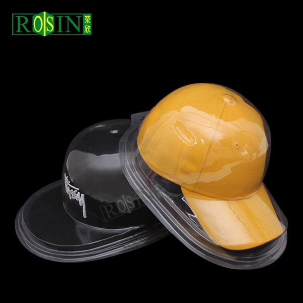 Transparent PVC Hat Display Holder Dustproof Baseball Cap Storage Packaging Blister
