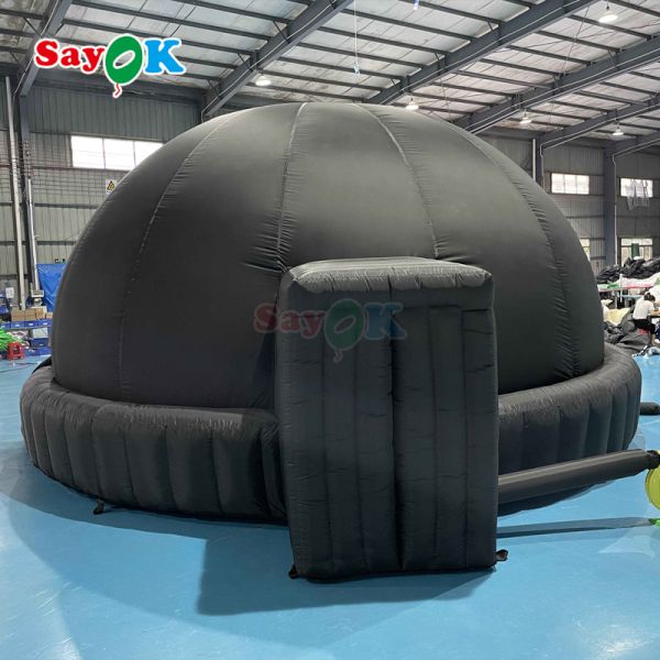 Sayok 6m Diameter Inflatable Planetarium Dome with 100% Blackout and Fire-Retardant Features for Mobile Projection