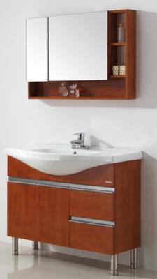 Floor mounted MFC Bathroom Vanity,Wood grain bathroom cabinet,Alum door bathroom cabinet