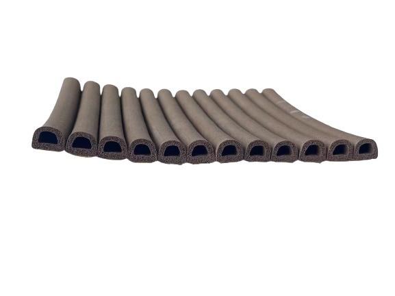 Customizable D-type EPDM Foam Sponge Self-Adhesive Rubber Sealing Strip for Industrial