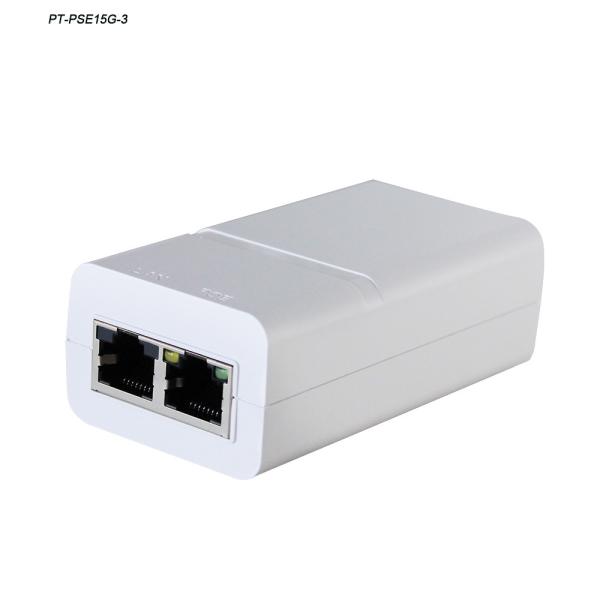 15.4W Single Port Gigabit IEEE802.3AF PoE Injector Power Over Ethernet 48V