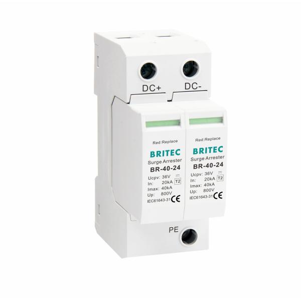 BR-40-24 DC SPD Устройство защиты от перенапряжения Dc Предупрессор перенапряжения 40kA Pv Arrester DC 24v защитник от перенапряжения