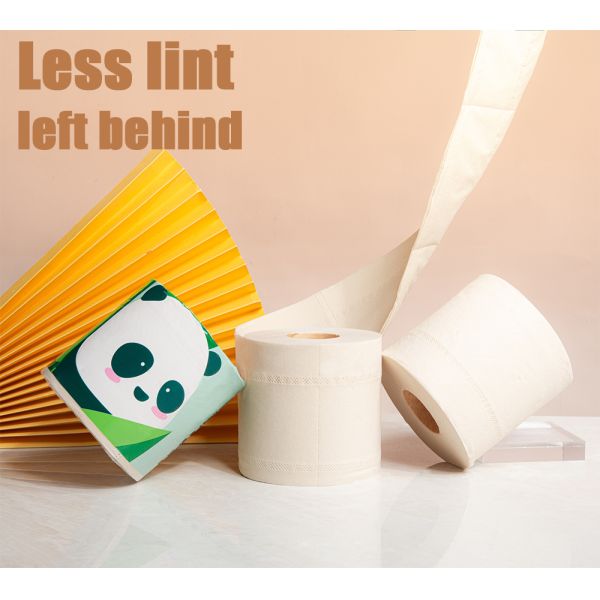 OEM 3-Layer Soft Toilet Tissue Paper Roll Cheap Unbleached Bamboo Pulp for Suppliers