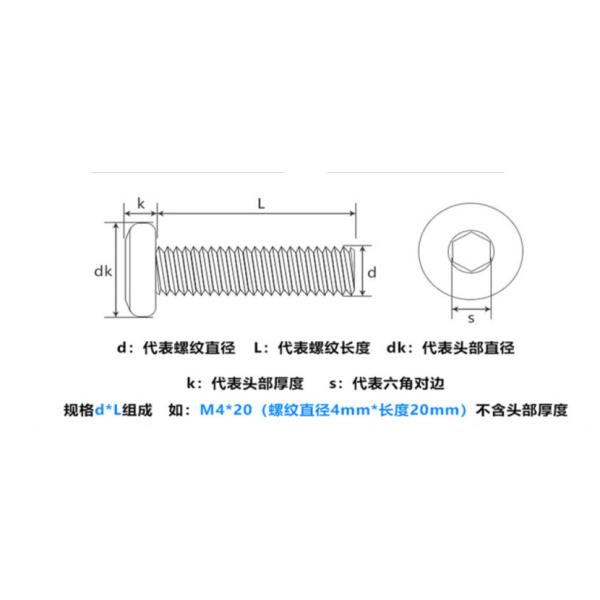 Стандартная нержавеющая сталь привинчивает винты мебели головы наговора, изготовитель винта нержавеющей стали 304
