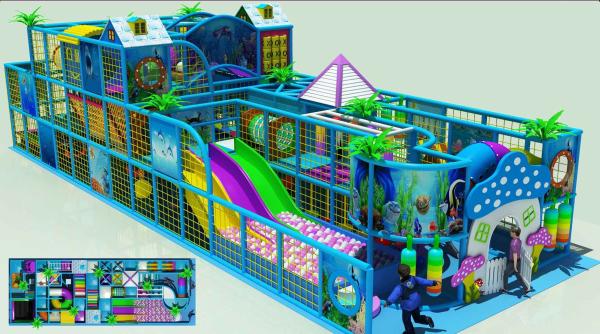 beautiful jungle children's activity centers indoor playhouse with factory price