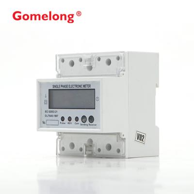 Multi-Function 1P Single Phase Din Rail Volt Amp Watt Meter