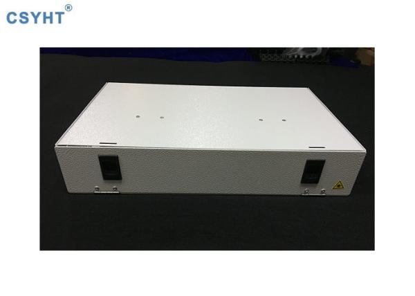 4 Splice Cassette Fiber Optic Rack Mount Patch Panels 48 Ports Pull Out ODF 19 2U