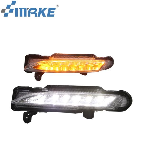Waterproof Sncn DRL Driving Lights For Toyota Yaris Yellow Turning Signal Relay