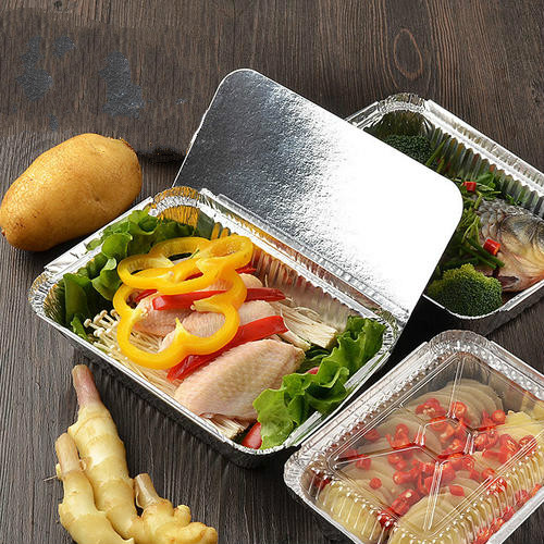 Microwave Oven Rectangular Foil Trays For Catering