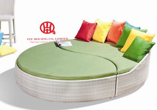 living room furniture balcony furniture rattan leisure sofa bed