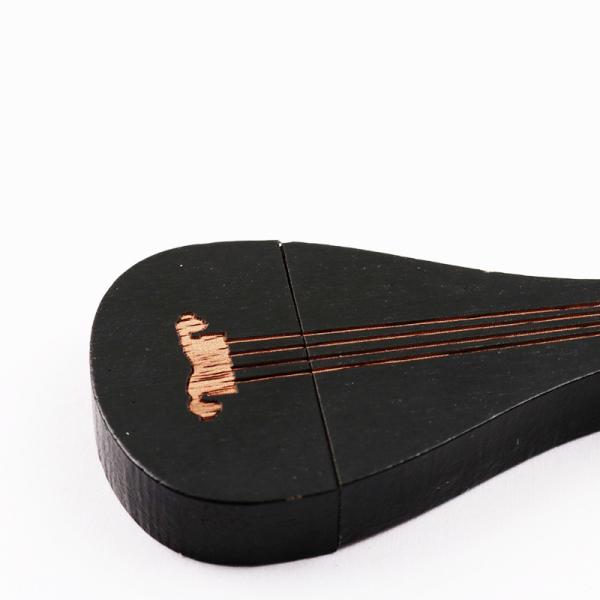 15MB/S 32GB 128GB Wooden Flash Drive Guitar Shape Memory Fast Speed