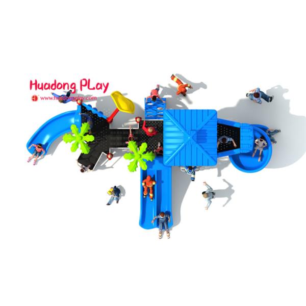 Vivid Color Image Kids Plastic Slide , Shopping Mall Outdoor Play Slide 32m³