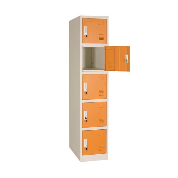 5 Doors Structure Steel Wardrobe Locker For Home / Office