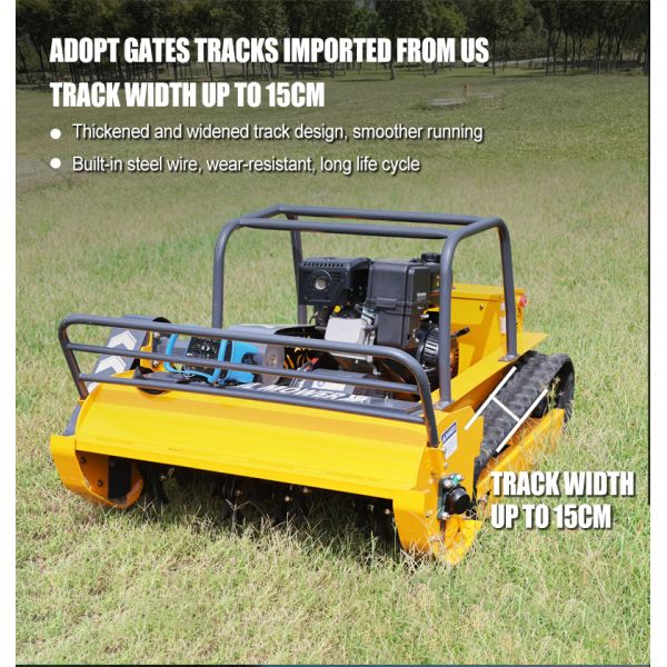 US Spot EPA Certified RC Lawn Mower Robot Wireless Control Flexible Steering Lawn Trimming Orchard Weeding Low Fuel Consumption