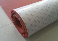 Feuille d'éponge de silicone du feu vif, feuille de mousse de silicone avec soutenir 3M adhésif Tape