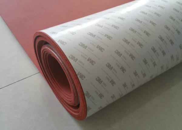 Hoja de la esponja del silicón del alto calor, hoja de la espuma del silicón con el apoyo de 3M adhesivo Tape