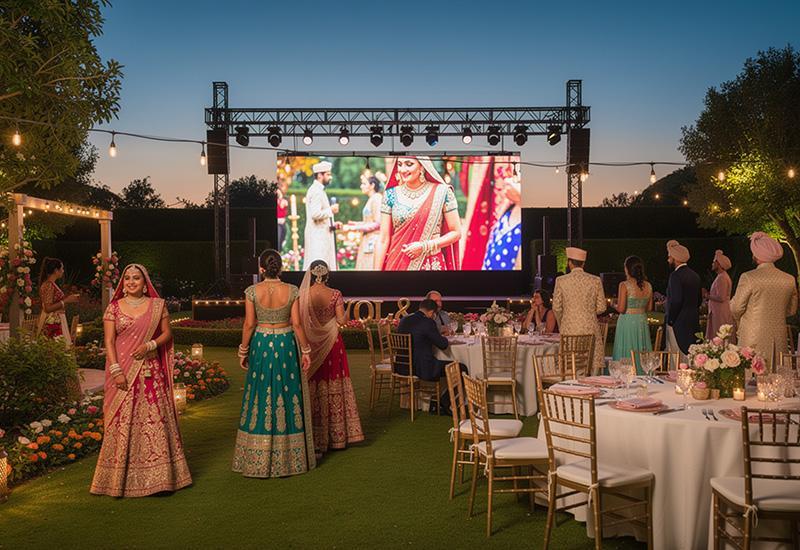 Wedding Led Screen Stage Backdrop P5 Led Wall Rental Concert Stage Background