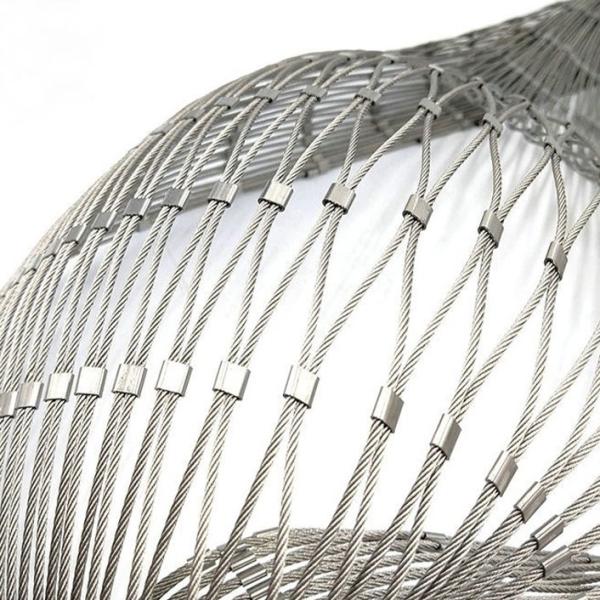 Stainless Steel Wire Rope Mesh 100*100mm Green Plant Climbing Trellis Wall Mesh for Garden