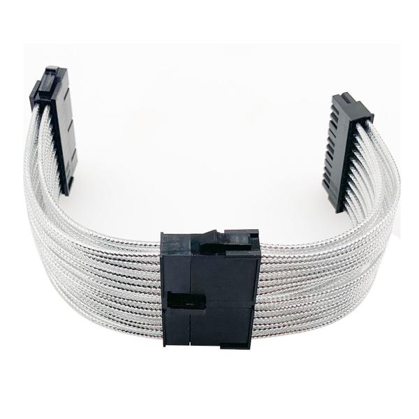 Wire Harness Power Supply Cable 24 pin ATX Male To Female 18AWG for Main Board