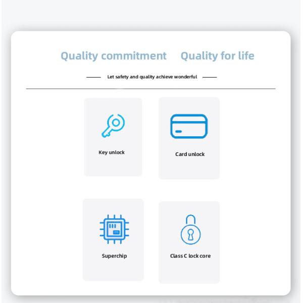 Электрический цифровой умный волибель алюминиевого сплава RFID карта пароль код дверной замок без отпечатков пальцев Tuya Ttlock приложение