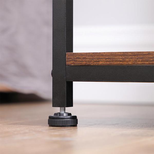 Small Nightstands with Fabric Drawer, Industrial Style Side Table for Bedroom, LVT020B01