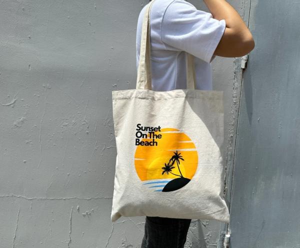 Promotional Personalized Eco-Friendly Cotton Canvas Tote Bags With Rope Handles Custom Printed Sublimation Blanks Fashion Style For Wholesale