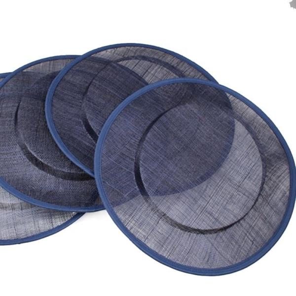Chapéu de graduação decoração Sinamay Fascinator Chapéu Base para um olhar chique