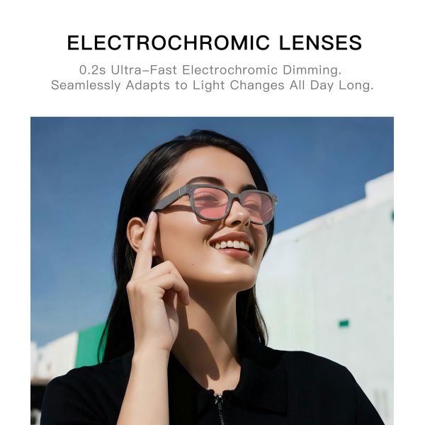 AG66 AI Translation Smart Glasses 13MP Camera Real-time Recognition for Voice Call IP54 Waterproof Customizable APP Voice