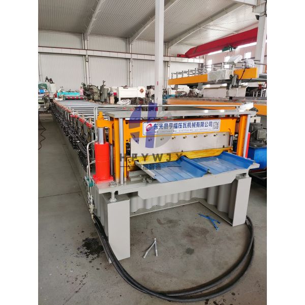 Hydraulic Standing Seam Roll Forming Machine 20 Row Molding For Colored Steel Roof And Wall Panels