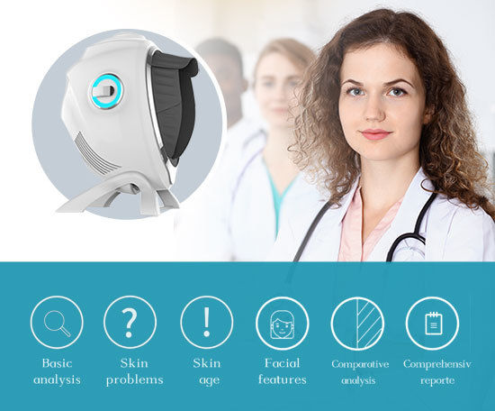 AI Facial Skin Analysis System With 9 Spectral Imaging Microscopic Detection