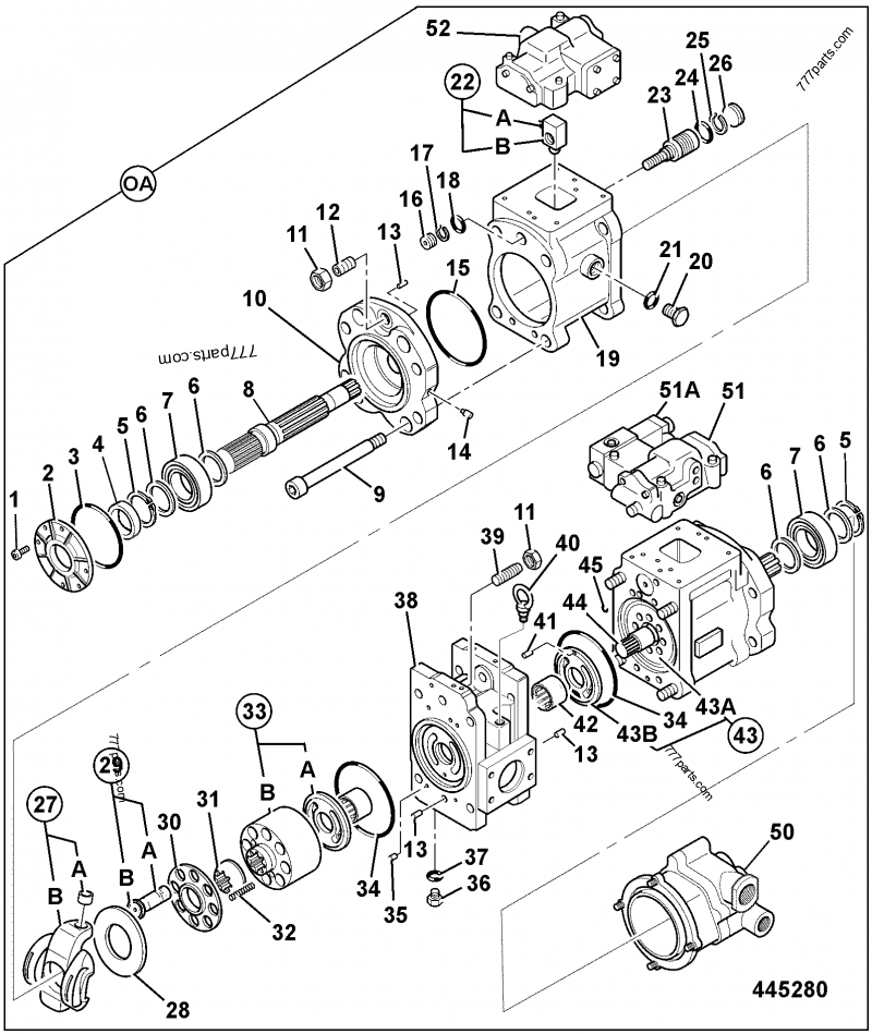 Hydraulic Pump For JCB JS130 JS160 Excavator Spare Parts 20/925328 20/925329 20/925506 KNJ1817 K3V63DTP-9C22-14T Main Piston Pump