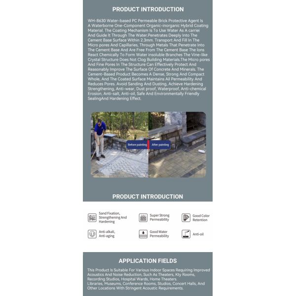 Brick Stone Decking Paint High Permeability Anti Aging Water Based Exterior Paint
