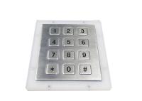 Acero inoxidable del teclado numérico industrial de 12 llaves del metal a prueba de vandalismo