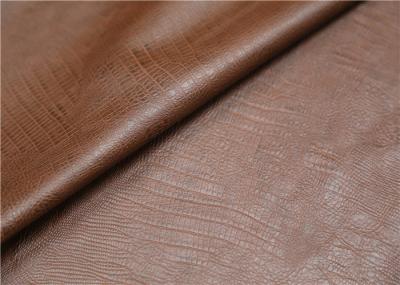 0.6 mm Brown Polyurethane Leather Fabric Twotone Effect Leather For Handbags Shoes