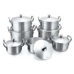 7 PCS Cookingware Set Cooking Pot Kitchen Ware  Aluminum Cookware Set