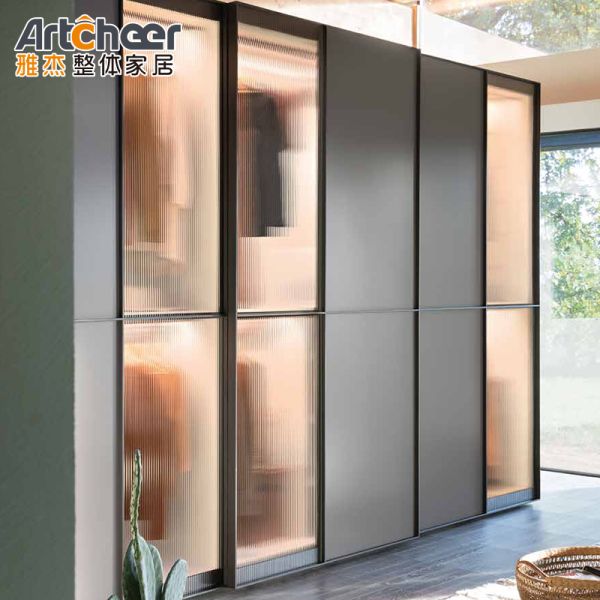 Solid Wood Ready to Assemble Modern Design Wardrobe Closet for Bedroom Furniture